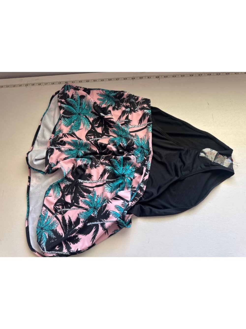 Relleciga + Kona Sol Womens Swimsuit Sz XL Shorts + Tankini Tropical Beachy NWT - Picture 7 of 16